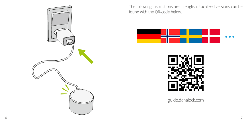 Connecting the power adapter to the Danabridge V3 near a wall outlet