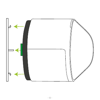 Final assembled cross-section of the lock