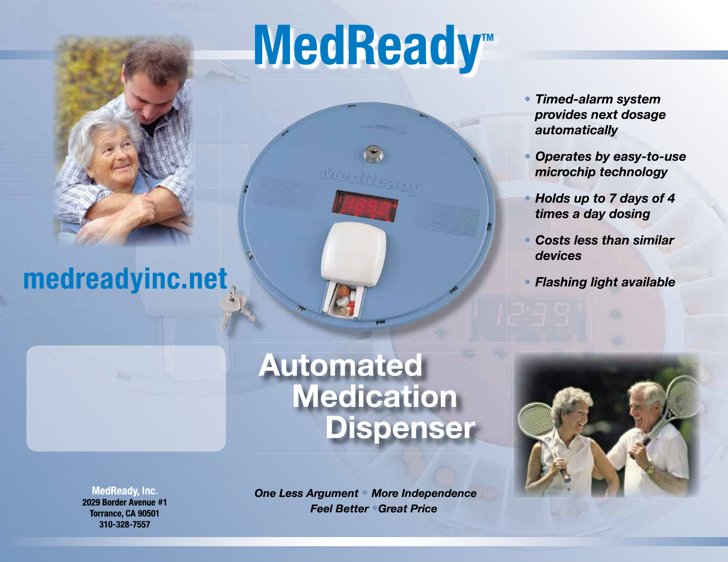 MedReady MR1650x Automated Medication Dispenser product photo and feature highlights